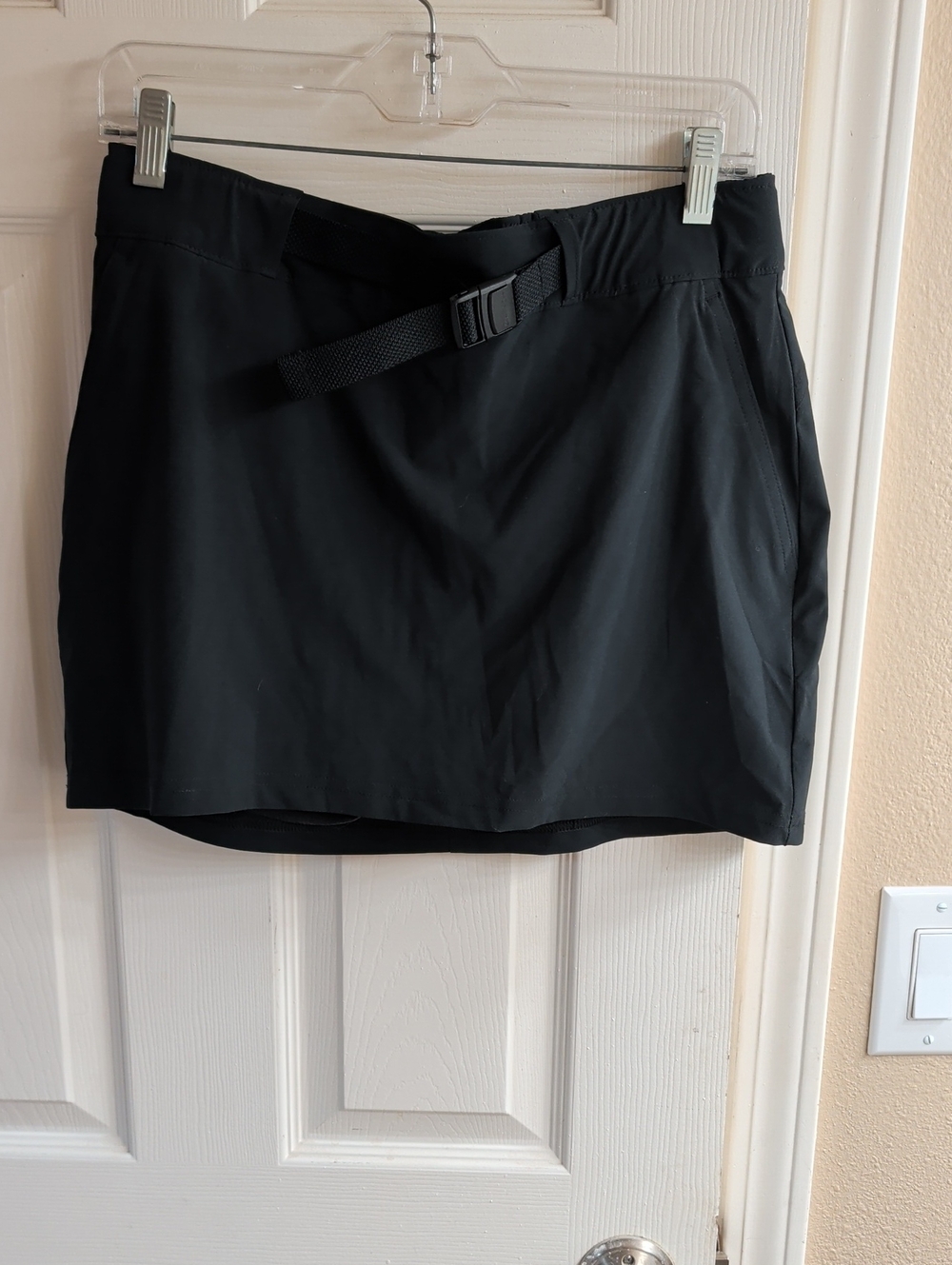 Columbia Black Active Skort with Integrated Belt